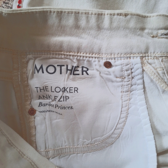 Mother | The Looker Ankle Zip Barefoot Princess Embroidered Colorful Trim Skinny - Picture 13 of 16
